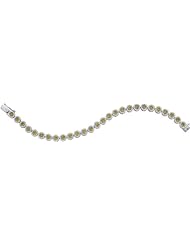 14K White Gold 4.00CT White Diamond Flower bracelet