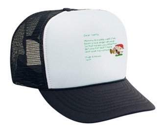 Dear Santa Letter Spoil Seth Rotten Adult Mesh Back Cap / Hat ROYAL