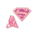 Super Girl Jewel Cupcake Rings - 12 count