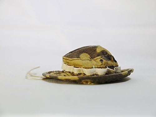 1/6 Scale Action Figure Accessory HOT WEATHER FLY FISHING HAT Camouflage Style 4 Brown &amp; Yellow Color Fit for 12" Figure