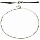 Sterling Silver Wire Bracelet - Charm Bracelet - 7 inches