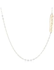 Duragold 14K Yellow Gold Sideways Pendant Necklace, 18"