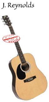 J REYNOLDS DREADNOUGHT LEFT GUITAR JR70L