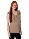 A Pea in the Pod: Sleeveless Button Front Maternity Blouse