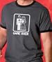 GAME OVER Marriage Funny Heather 50/50 Ringer Tee, Medium, Heather/Black