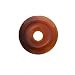 Red Carnelian Flat Round Donut Pendant Focal Bead 38mm (1)