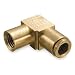 Eaton Weatherhead 1870X8 Brass CA360 D.O.T. Air Brake Tube Fitting, 90 Degree Elbow, 3/8" NPT Female x 1/2" Tube OD