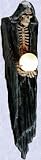 GOTHIC REAPER WALL MOUNTED LIGHT HALLOWEEN PROP LAMP (digital angel decor)