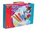 Kids Art Supplies Turquoise Wooden Box Art Sets with Leather Handle