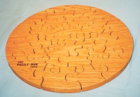 31VhIEcf5eL Wooden Educational Jig Saw Puzzle   18 Circle, Red Oak, Oiled