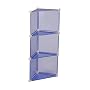 Storage Solutions 0403B6 13-Inch 3 Cube Corner Storage Unit, Blue