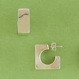 Square Silver Earrings