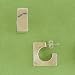 Square Silver Earrings