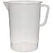 CapitolBrand CBV Polypropylene Graduated Laboratory Pitcher with Molded Graduations