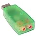 USB 2.0 to Audio Adapter with Microphone Jack (Green)