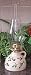 Emerson Creek Pottery Ceramic And Glass Hurricane Lamp 14 H