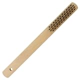 まとめ買い!!10個セット「ストロングツール(Strong TooL) 木柄ワイヤーブラシ 4行 焼入鋼線 11807」