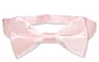 BIAGIO SILK BOWTIE Solid LIGHT PINK Color Men's Bow Tie for Tuxedo or Suit