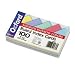 Ruled Index Cards, 3 x 5, Blue/Violet/Canary/Green/Cherry, 100/Pack