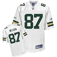 Reebok Jordy Nelson Green Bay Packers White Authentic Jersey Size 52