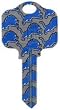 Detroit Lions Kwikset KW1 House Key