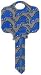 Detroit Lions Kwikset KW1 House Key