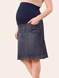 secret fit belly tm knee length cuffed stretch fabric maternity skirt