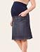 secret fit belly tm knee length cuffed stretch fabric maternity skirt