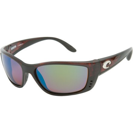 Costa Del Mar - Fisch - Tortoise Frame-Green Mirror Costa 580 Glass Lenses