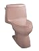 KOHLER K-3323-45 Santa Rosa Compact Elongated Toilet, Wild Rose