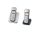 Siemens Gigaset C380 Duo ECO schnurloses DECT Telefon mit beleuchtetem Farbdisplay und zus�tzlichem Mobilteil inkl. Ladeschale, titanium