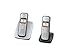 Siemens Gigaset C380 Duo ECO schnurloses DECT Telefon mit beleuchtetem Farbdisplay und zusätzlichem Mobilteil inkl. Ladeschale, titanium