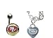 San Francisco 49ers Heart Bracelet/Belly Ring Package