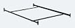 Bolt-On 82" Queen Size Bed Rails with 2 Cross Arms By Hollywood Bed Frame