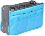Handbag Organiser, Liner, Insert 12 Pockets Large - Bright Blue - Chelsy