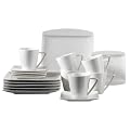 Verso 922169 Kaffeeservice 18-teilig Pura mit je 6 Tassen, Untertassen und Desserteller