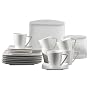 Verso 922169 Kaffeeservice 18-teilig Pura mit je 6 Tassen, Untertassen und Desserteller