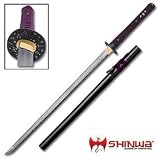 Shinwa Purple Knight Katana Damascus Sword