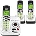 VTech CS6229-3 DECT 6.0 Cordless Phone, Silver/Black, 3 Handsets