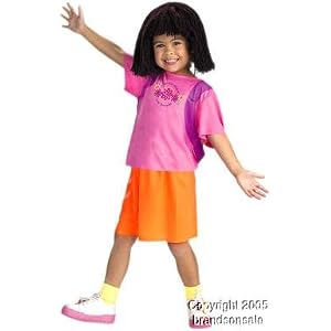 Dora  Explorer Toddler Shoes on Amazon Com  Child S Toddler Dora The Explorer Costume  3 4t   Toys