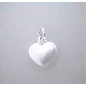 Buy Silver Puffed HEART CHARM Pendant Pretty by SilverSpeck.com