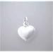 Silver Puffed HEART CHARM Pendant Pretty