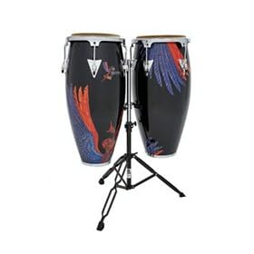 Latin Percussion Aspire Santana Abraxas Angel Wood Conga Set, 10-inch and 11-inch
