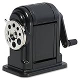 Boston Ranger 55 Table-Mount/Wall-Mount Manual Pencil Sharpener, Black