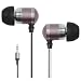 Kanen KM-039 Metallic In Ear Sound Isolating Stereo Earphones - Black