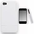 CaseCrown Metallic Glider Slim Case for Apple iPhone 4 and 4S (AT&T, Sprint, & Verizon compatible) - White