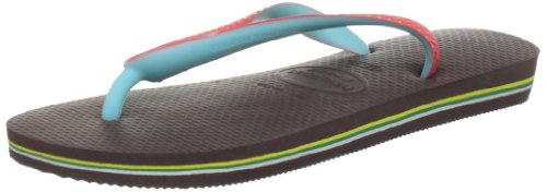 Havaianas, Brasil Mix, Infradito, Unisex adulto, Marrone (Dark Brown), 43-44 BR