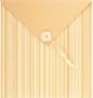 NCL Envelope Style Postbound Memory Album 12"X12"-Buttercream Stripe SCP14438-0/BE