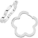 Sterling Silver Metal Fashion Flower Hinged Earring