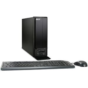 Acer Aspire X1300 Desktop PC (AMD Athlon X2s 5050+ 2.6GHz, 3GB RAM, 640GB HDD, ATI Radeon HD 4350, DVD-+ DL RW, Vista Home Premium)